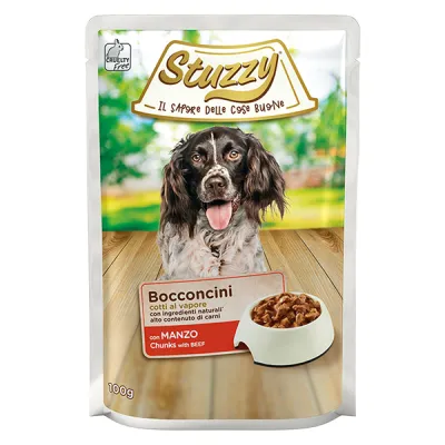 Stuzzy Dog Beef ШТУЗІ ЯЛОВИЧИНА в соусі консерви для собак, вологий корм, пауч 100г