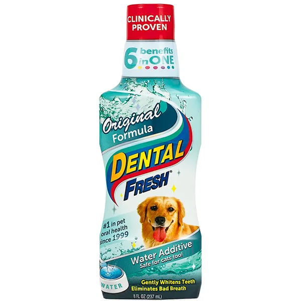 SynergyLabs Dental Fresh СИНЕРДЖІ ЛАБС СВІЖІСТЬ ЗУБІВ рідина від зубного нальоту і запаху з пащі собак і котів — фото 1