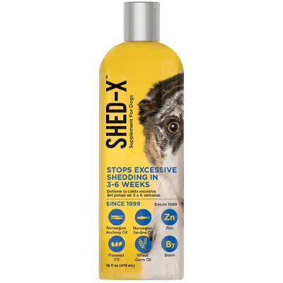 SynergyLabs Shed-X Dog СИНЕРДЖІ ЛАБС ШЕД-ІКС ДОГ добавка для шерсті собак проти линьки