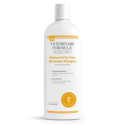 Шампунь з вівсянкою та олією чайного дерева для собак Veterinary Formula Clinical Care Oatmeal & Tea Tree Oil Infuser Shampoo ВЕТЕРИНАРНА ФОРМУЛА
