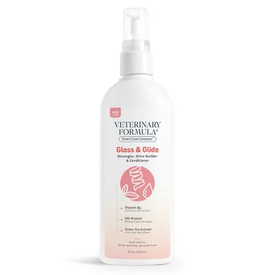Veterinary Formula SCC Gloss & Glide Conditioner ВЕТЕРИНАРНА ФОРМУЛА ГЛОСС і ГЛАЙД кондиціонер, розковтунювач, антистатик для собак і котів, спрей