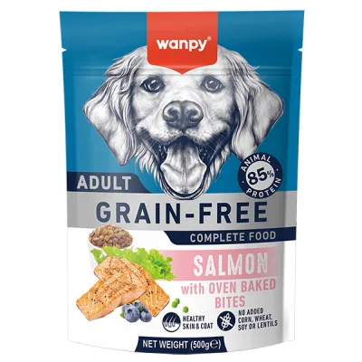 Сухий беззерновий корм для собак Wanpy Adult Dog Grain Free Salmon ВАНПІ