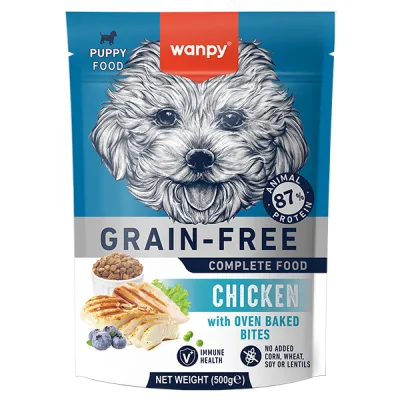 Сухий корм для цуценят беззерновий, курка, Wanpy Puppy Grain Free Chicken