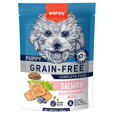 Сухий корм для цуценят беззерновий, лосось, Wanpy Puppy Grain Free Salmon