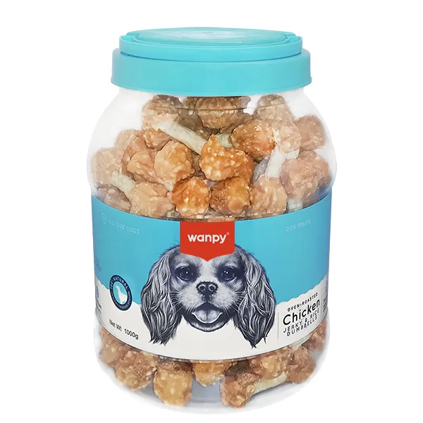 Wanpy Chicken Jerky & Rice Dumbells ВАНПІ КІСТКА-ГАНТЕЛЬ З КУРКОЮ ТА РИСОМ ласощі для собак — фото 1
