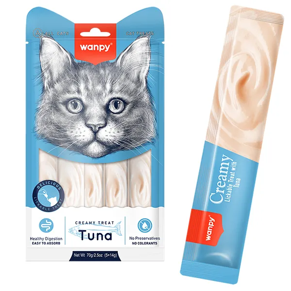 Wanpy Кремовые лакомства для кошек с тунцом, Wanpy Creamy Lickable Treats Tuna — фото 1