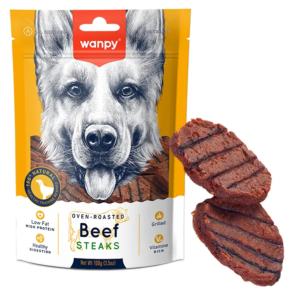Wanpy Grilled Beef Steak лакомство для собак с говядиной Wanpy — фото 1