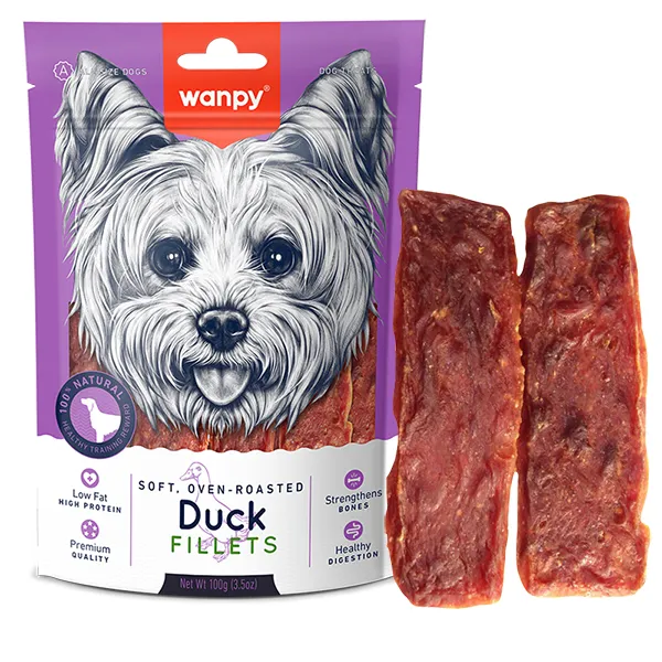 Лакомство для собак мягкие утиные филе Wanpy Soft Duck Fillets — фото 1