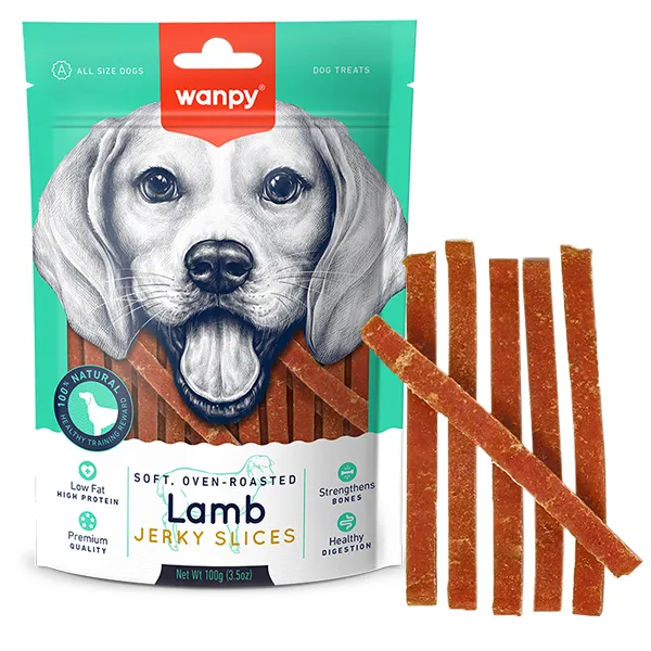 Лакомство для собак вяленые слайсы из ягненка Wanpy Soft Lamb Jerky Slices — фото 1