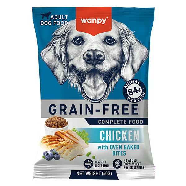 Сухий беззерновий корм для собак, курка, Wanpy Adult Dog Grain Free Chicken — фото 1