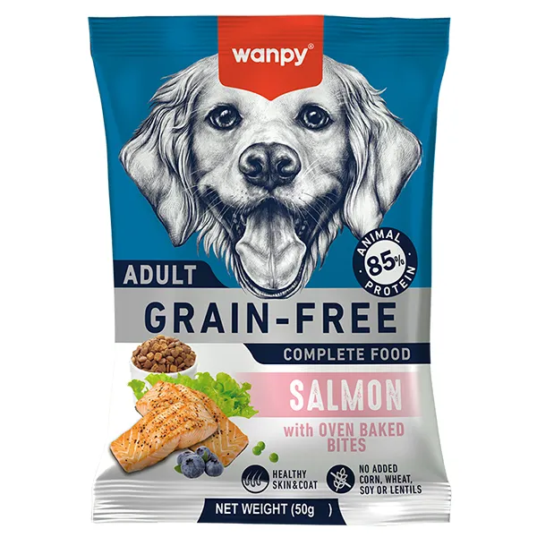 Сухий беззерновий корм для собак, лосось, Wanpy Adult Dog Grain Free Salmon — фото 1