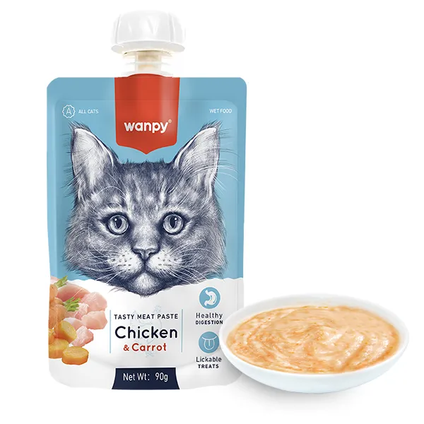 Крем-пюре для котов Wanpy Chicken & Carrot — фото 1