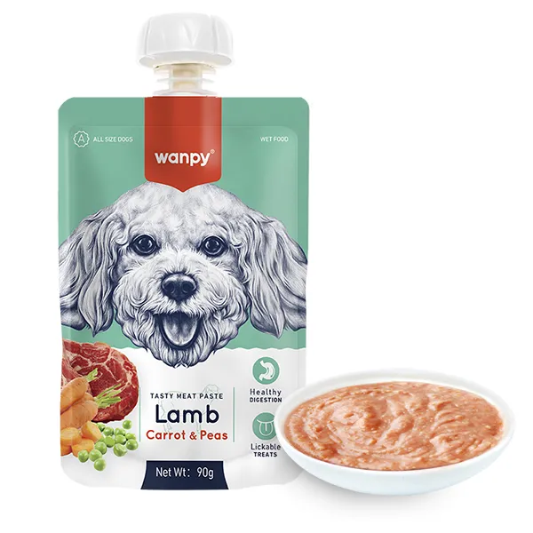 Жидкий корм для собак Wanpy Lamb Carrot & Pea, ягненок с морковью — фото 1