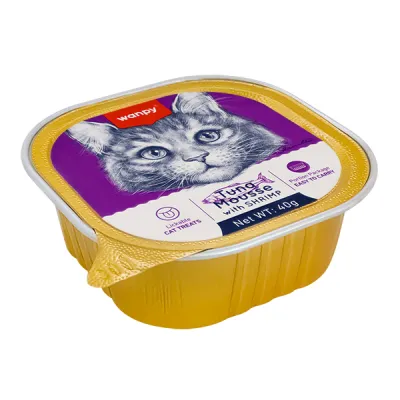 Консервы для кошек Wanpy Tuna&Shrimp, мусс