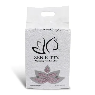 Наповнювач для котячого туалету, грудкувальний тофу, ZenKitty Clumping Tofu Lavender