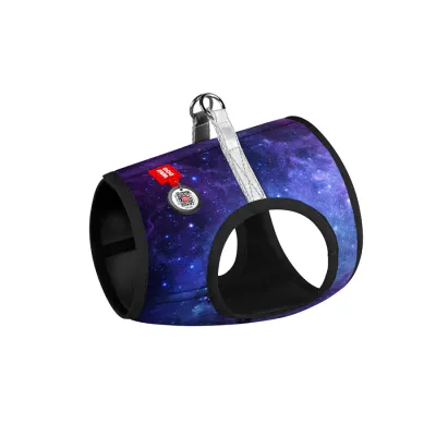Шлея для собак WAUDOG Clothes с QR-паспортом, рисунок "NASA21"
