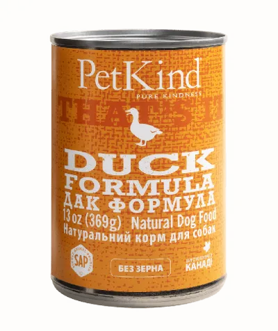 Вологий корм (консерва) монопротеїновий для собак PetKind Duck Formula з качкою