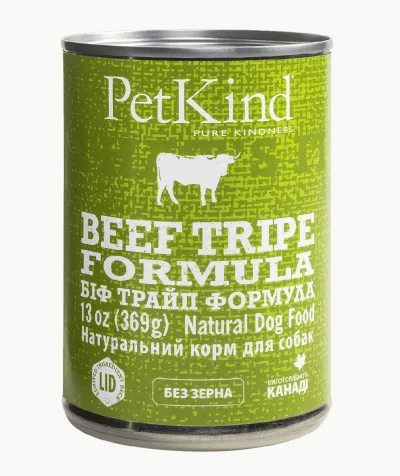 Вологий корм для собак PetKind Beef Tripe Formula з яловичиною, рубцем