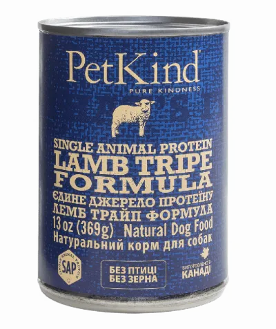 Влажный корм монопротеиновый для собак PetKind SAP Lamb Tripe Formula с ягненком, ягнячим рубцом