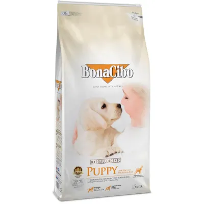 Сухий корм для собак BonaCibo Puppy Chicken & Rice with Anchovy