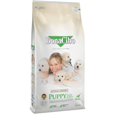 Сухий корм для собак BonaCibo Puppy Lamb & Rice