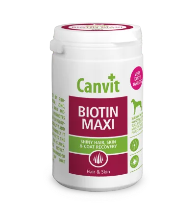 Кормова добавка для собак Canvit Biotin Maxi