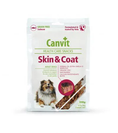 Функціональні ласощі для собак Canvit Skin and Coat