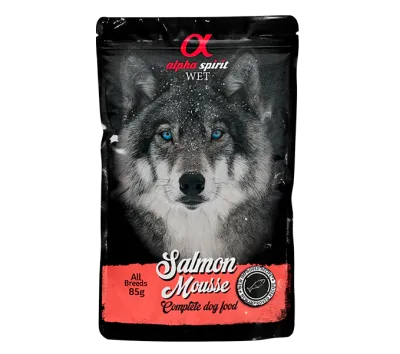 Влажный корм (пауч) для собак Alpha Spirit Сальмон Мусс