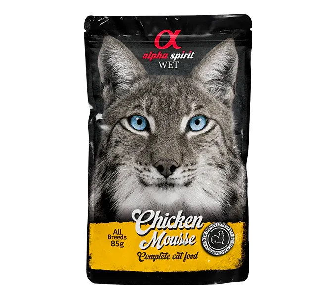 Влажный корм для кошек Alpha Spirit Chicken Mousse — фото 1