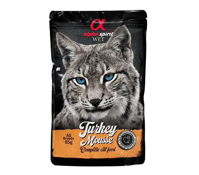 Вологий корм (пауч) для котів Alpha Spirit Торкі Мусс — фото 1