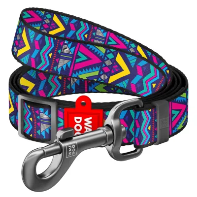Поводок нейлоновый WAUDOG Nylon, Инди, регулируемый, 20 мм